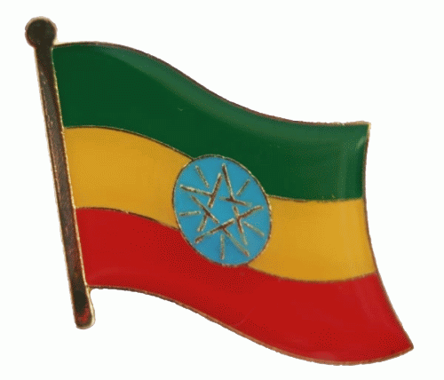 Äthiopien mit Stern Pin