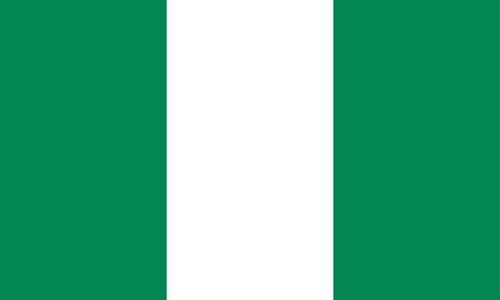 Nigeria Hohlsaum/Tunnel Flagge 60x90 cm
