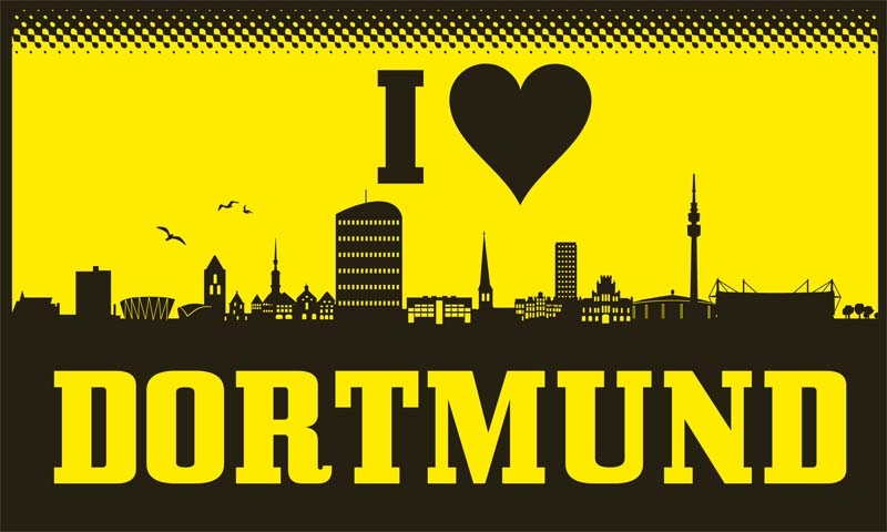 Dortmund I Love Dortmund Flagge 90x150 cm