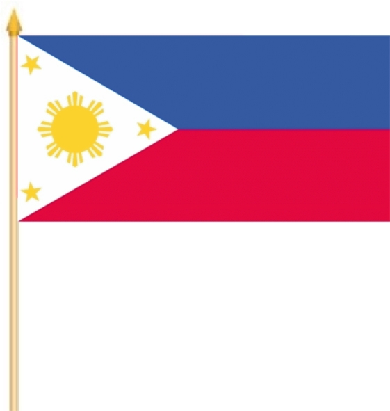 Philippinen Stockflagge 30x45 cm
