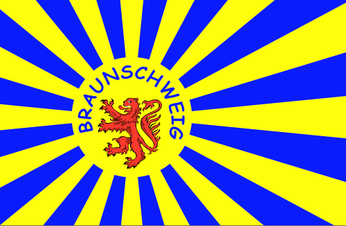 Braunschweig Rising Sun Flagge 90x150 cm