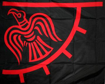 Raven Wikinger Odinic Flagge 60x90 cm