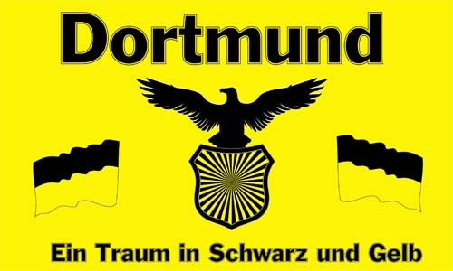 Dortmund ein Traum in schwarz und gelb 90x150 cm