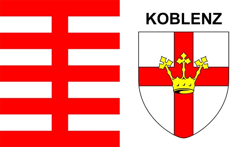 Koblenz Stadt Flagge 90x150 cm (E)