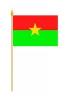 Burkina Faso Stockflagge 30x45 cm