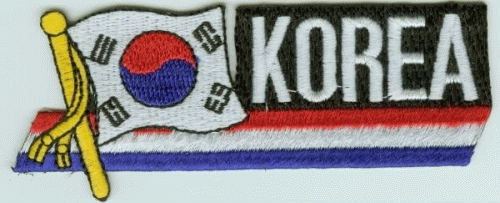 Südkorea Sidekickaufnäher