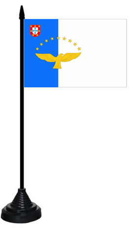 Azoren Tischflagge 10x15 cm