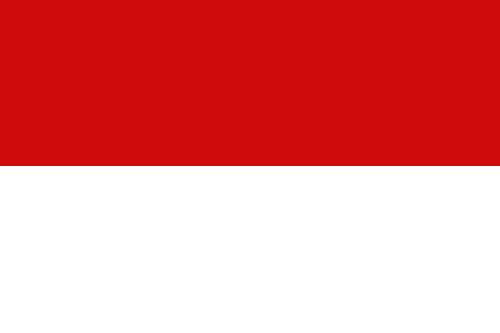 Indonesien Bootsflagge 30x45 cm