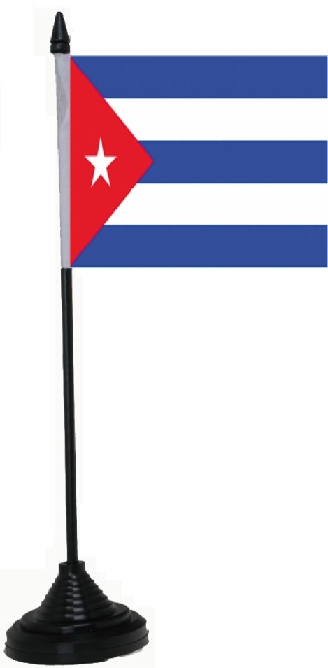 Kuba Tischflagge 10x15 cm