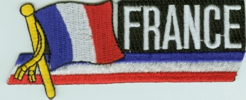 Frankreich Sidekickaufnäher