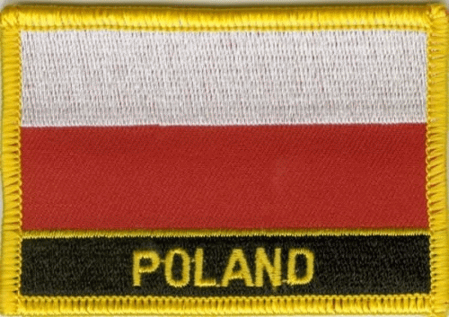 Polen Aufnäher / Patch mit Schrift