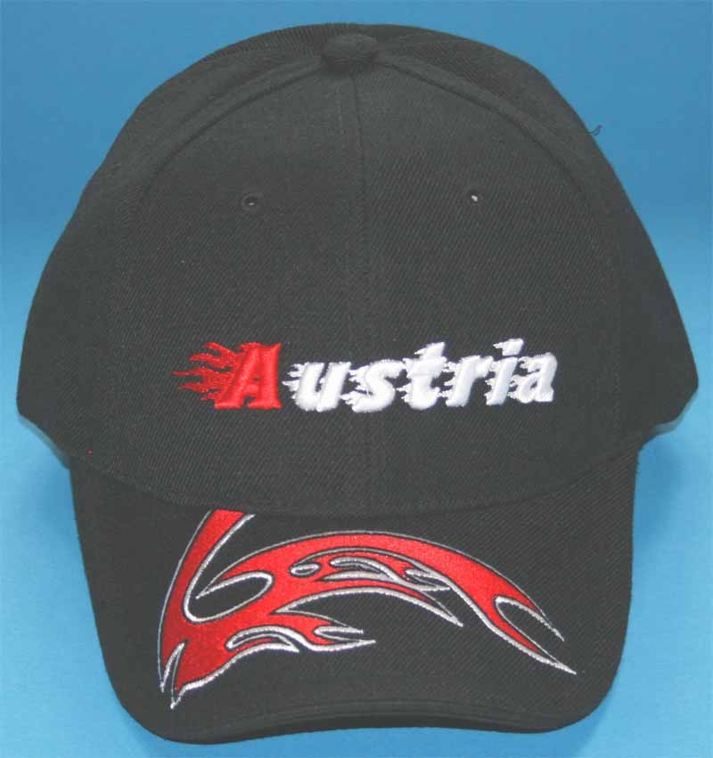 Österreich Fire Baseballcap Schrift Austria Sonderangebot