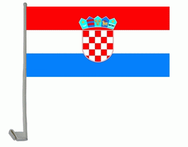 Kroatien Autoflagge 30x45 cm
