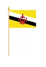 Brunei Stockflagge 30x45 cm