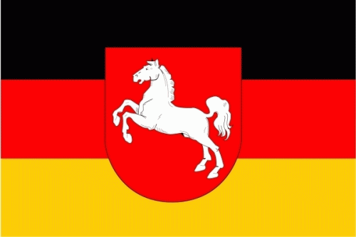 Niedersachsen Hohlsaum/Tunnel Flagge 60x90 cm