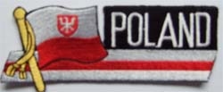 Polen mit Wappen / Poland Sidekickaufnäher