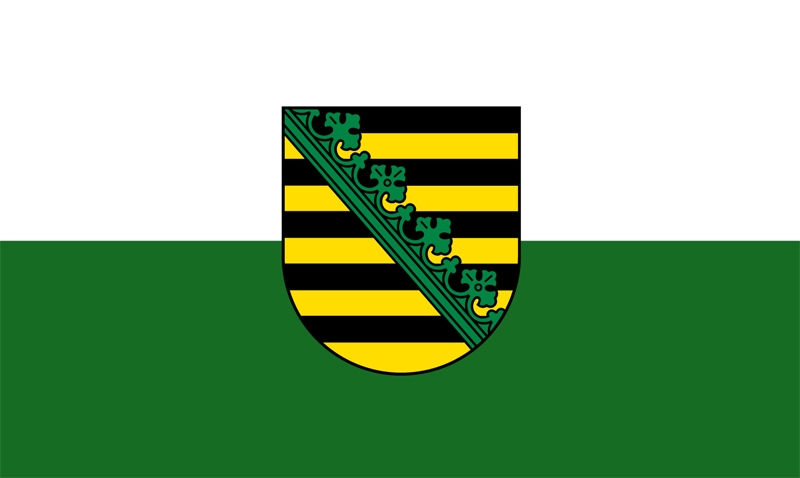 Sachsen Bootsflagge 30x45 cm