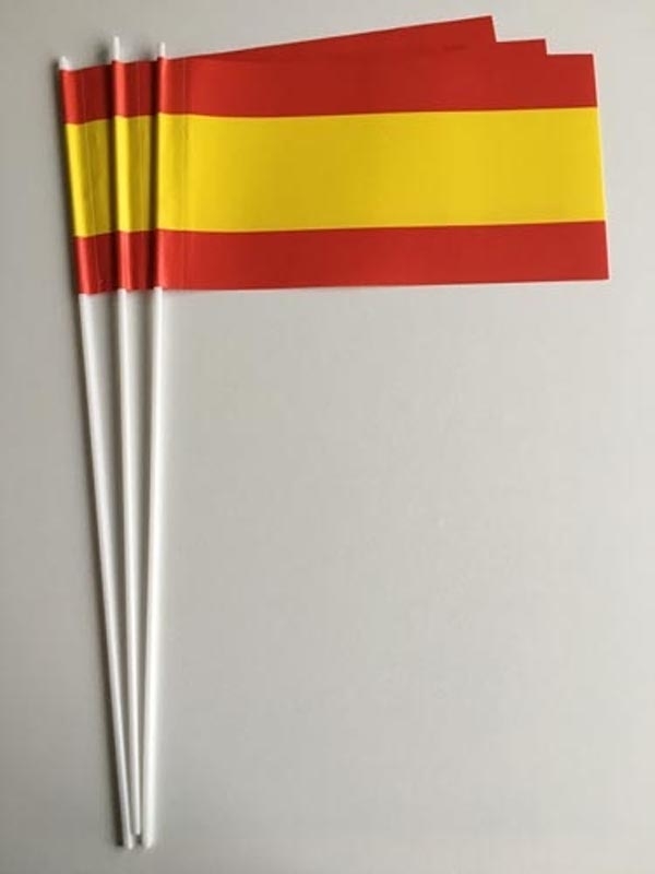 Spanien ohne Wappen Papierflagge VPE 50 Stück