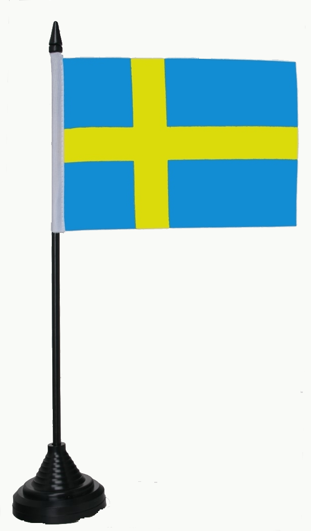 Schweden Tischflagge 10x15 cm