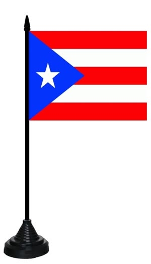 Puerto Rico Tischflagge 10x15 cm