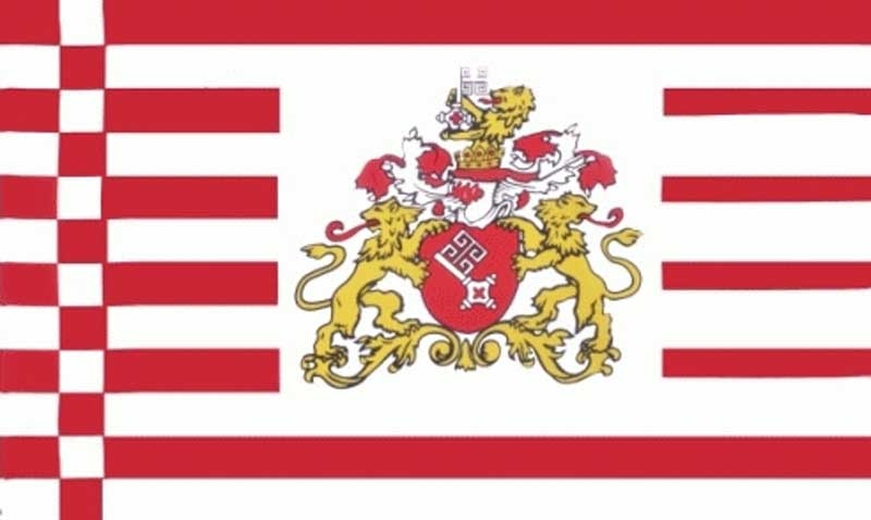 Bremen Senat / Bremen mit Wappen Flagge 60x90 cm