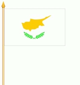 Zypern Stockflagge 30x45 cm