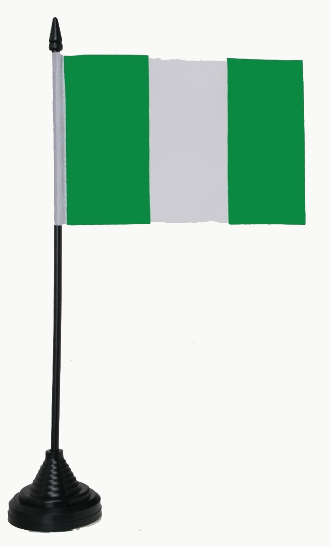 Nigeria Tischflagge 10x15 cm
