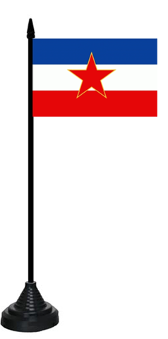 Jugoslawien alt Tischflagge 10x15 cm