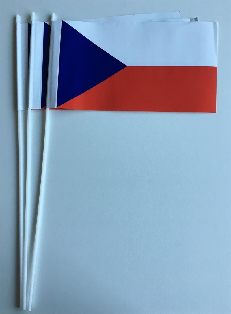 Tschechien Papierflagge VPE 50 Stück