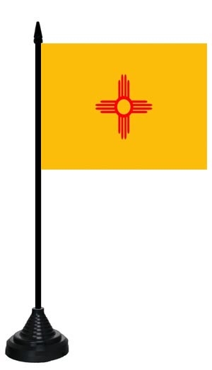 New Mexiko Tischflagge 10x15 cm