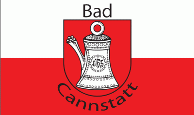 Bad Cannstatt Stadt Flagge 90x150 cm (E)