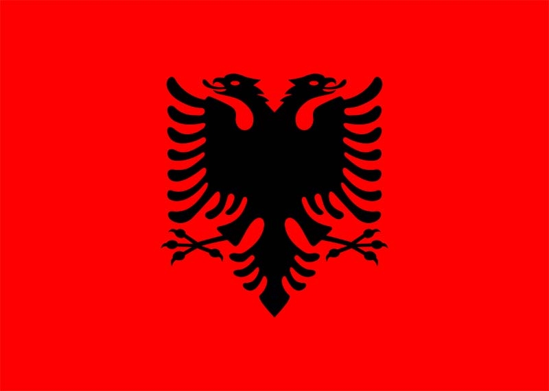 Albanien Flagge 150x250 cm