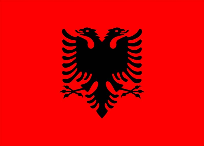 Albanien Flagge 150x250 cm