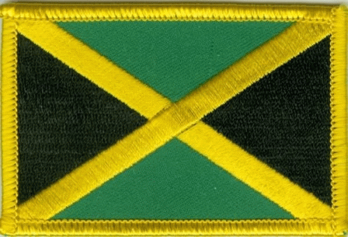 Jamaika kleine Aufnäher / Patch 4x6 cm
