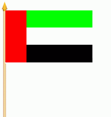 Vereinigte Arabische Emirate Stockflagge 30x45 cm