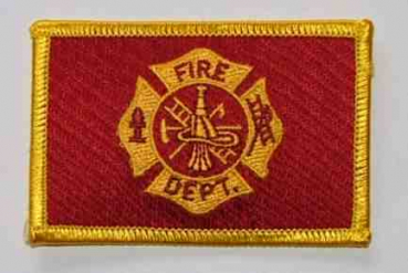 Feuerwehr Fire Department (US)  Aufnäher / Patch 8 x 5 cm