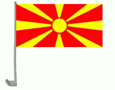 Mazedonien Autoflagge 30x40 cm