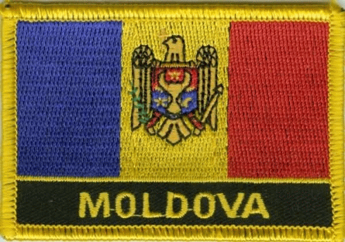 Moldawien Aufnäher / Patch mit Schrift