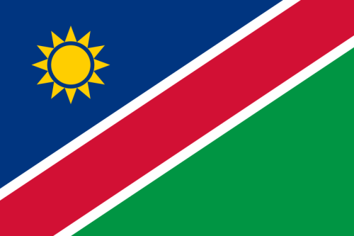 Namibia Bootsflagge 30x40 cm