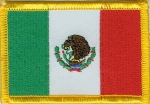 Mexiko kleine Aufnäher / Patch 4x6 cm