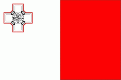 Malta Bootsflagge 30x40 cm