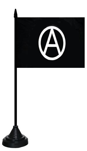 Anarchie Tischflagge 10x15 cm