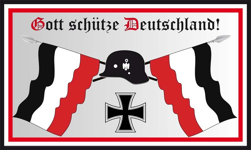 DR- Gott schütze Deutschland Flagge 90x150 cm