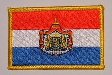 Niederlande mit Wappen Aufnäher / Patch 8 x 5 cm