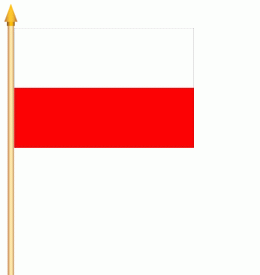 Polen Stockflagge 30x45 cm