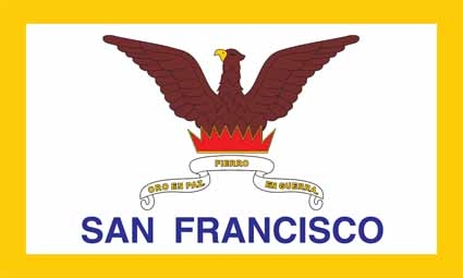 San Francisco Flagge 90x150 cm Premiumqualität
