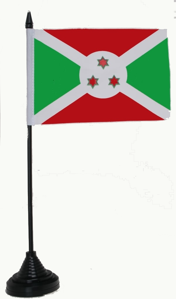 Burundi Tischflagge 10x15 cm