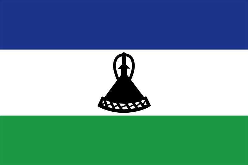 Lesotho neu Flagge 90x150 cm