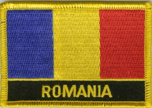 Rumänien Aufnäher / Patch mit Schrift (F)