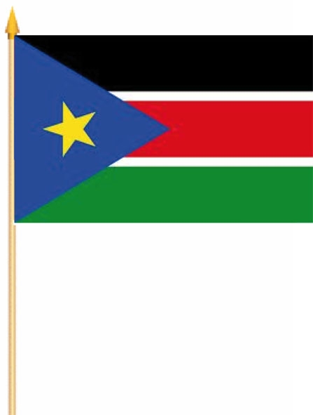 Süd Sudan Stockflagge 30x45 cm